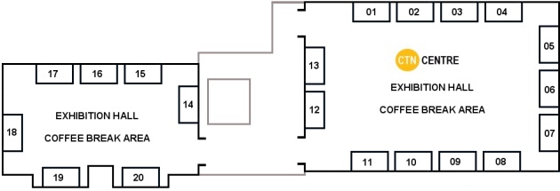 Flat plan of the exhibition area